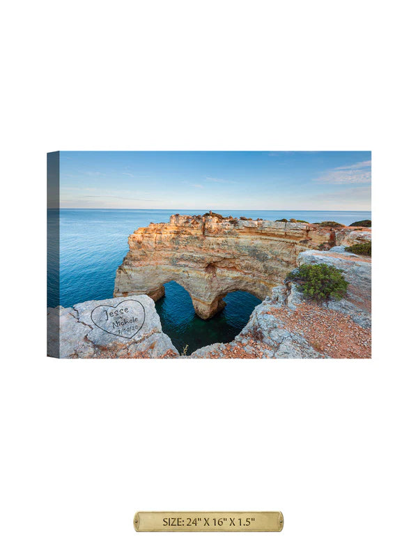 Algarve Amor. Personalized Wall Art With Your Names & Date.
