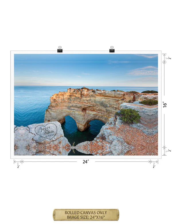Algarve Amor. Personalized Wall Art With Your Names & Date.