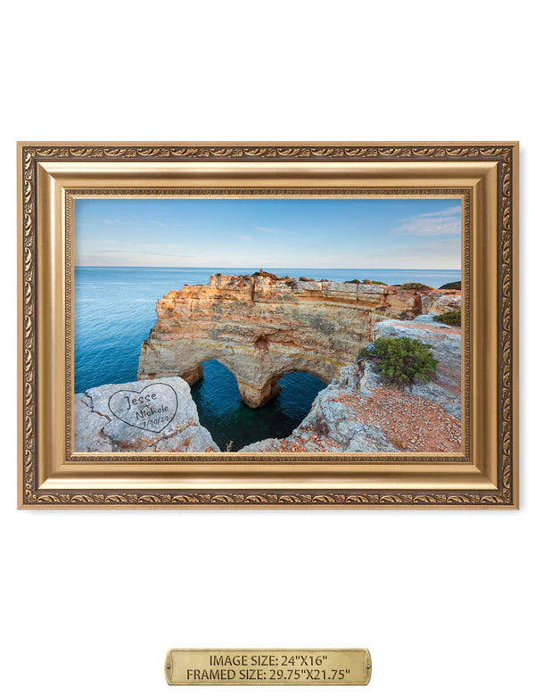 Algarve Amor. Personalized Wall Art With Your Names & Date.