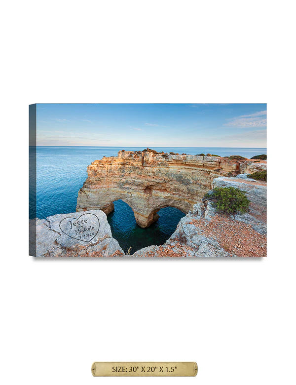 Algarve Amor. Personalized Wall Art With Your Names & Date.