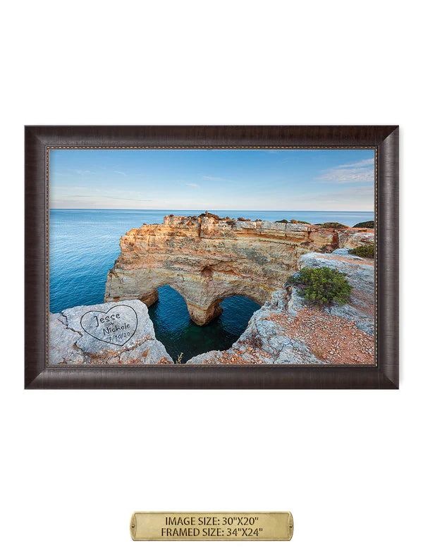 Algarve Amor. Personalized Wall Art With Your Names & Date.