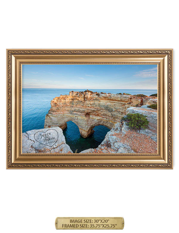 Algarve Amor. Personalized Wall Art With Your Names & Date.