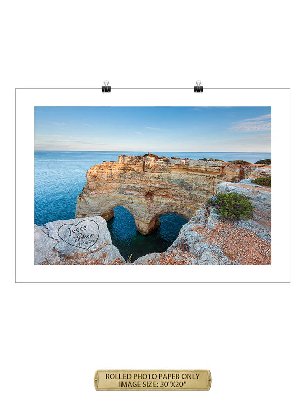Algarve Amor. Personalized Wall Art With Your Names & Date.