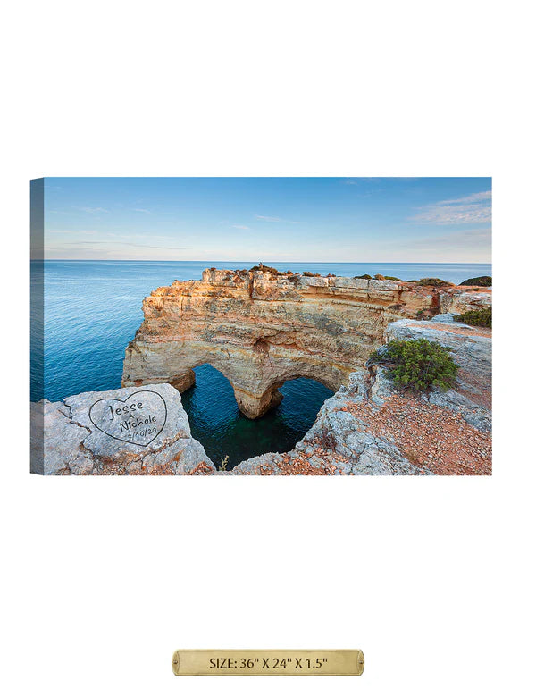 Algarve Amor. Personalized Wall Art With Your Names & Date.