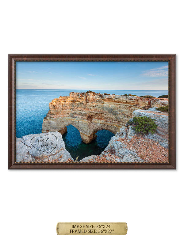 Algarve Amor. Personalized Wall Art With Your Names & Date.