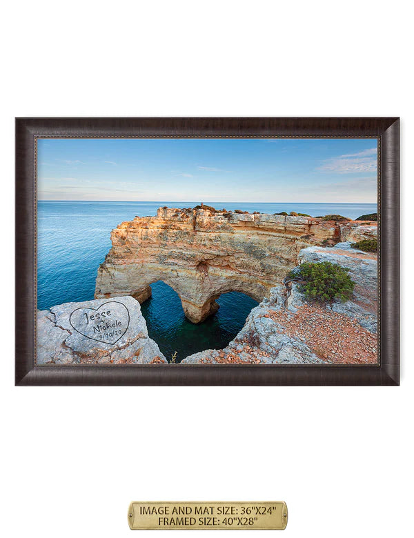 Algarve Amor. Personalized Wall Art With Your Names & Date.