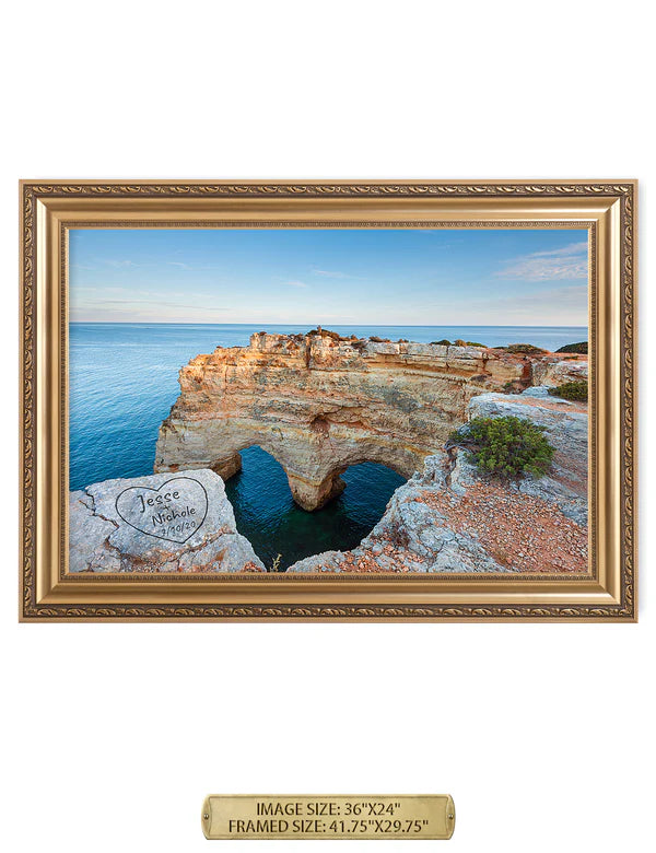 Algarve Amor. Personalized Wall Art With Your Names & Date.