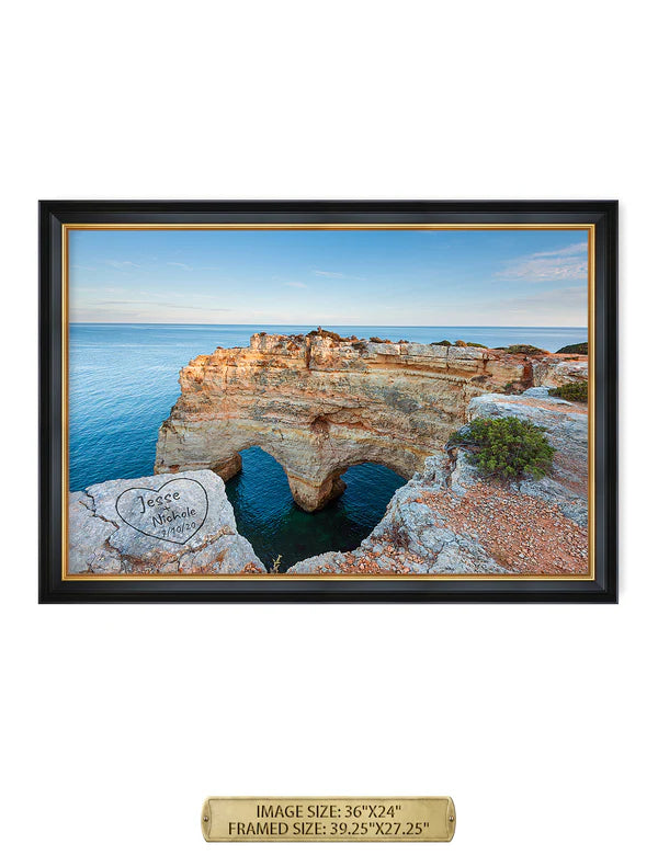 Algarve Amor. Personalized Wall Art With Your Names & Date.
