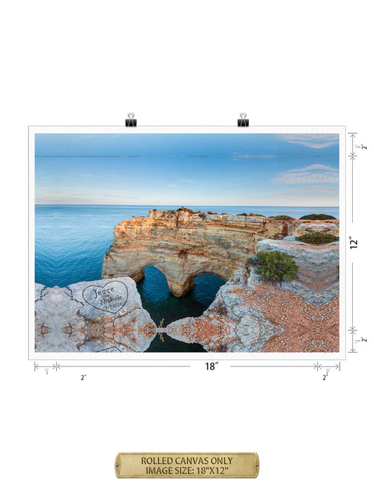 Algarve Amor. Personalized Wall Art With Your Names & Date.