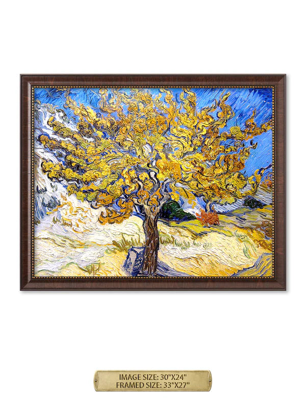 The Mulberry Tree By Vincent Van Gogh.