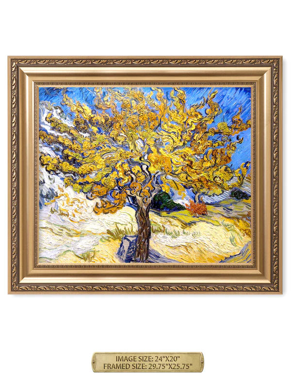 The Mulberry Tree By Vincent Van Gogh.