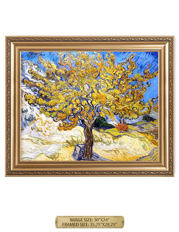 The Mulberry Tree By Vincent Van Gogh.
