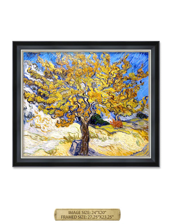 The Mulberry Tree By Vincent Van Gogh.