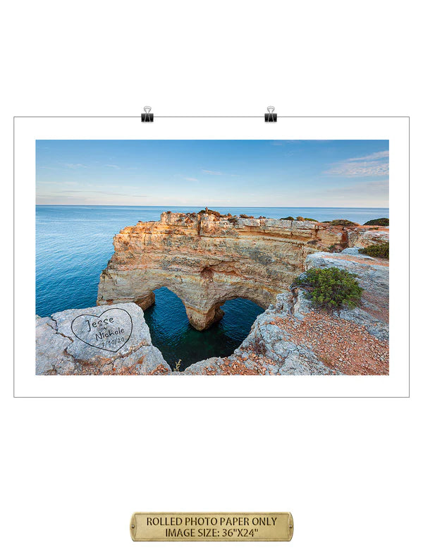 Algarve Amor. Personalized Wall Art With Your Names & Date.